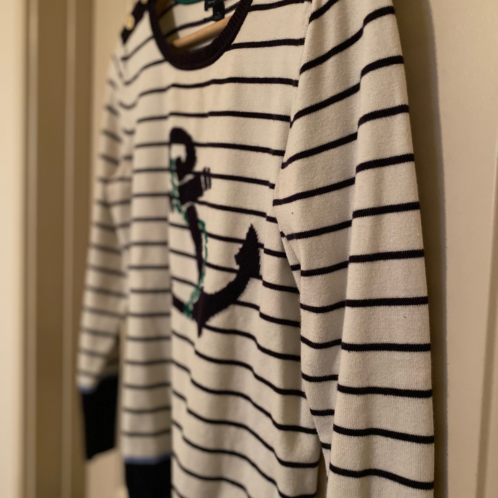 Anchor strips sweater